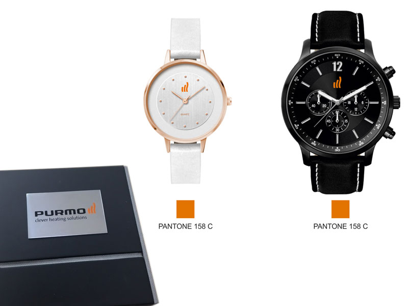 Брендированные женские наручные часы и мужские хронографы с ремешками из натуральной кожи для Purmo